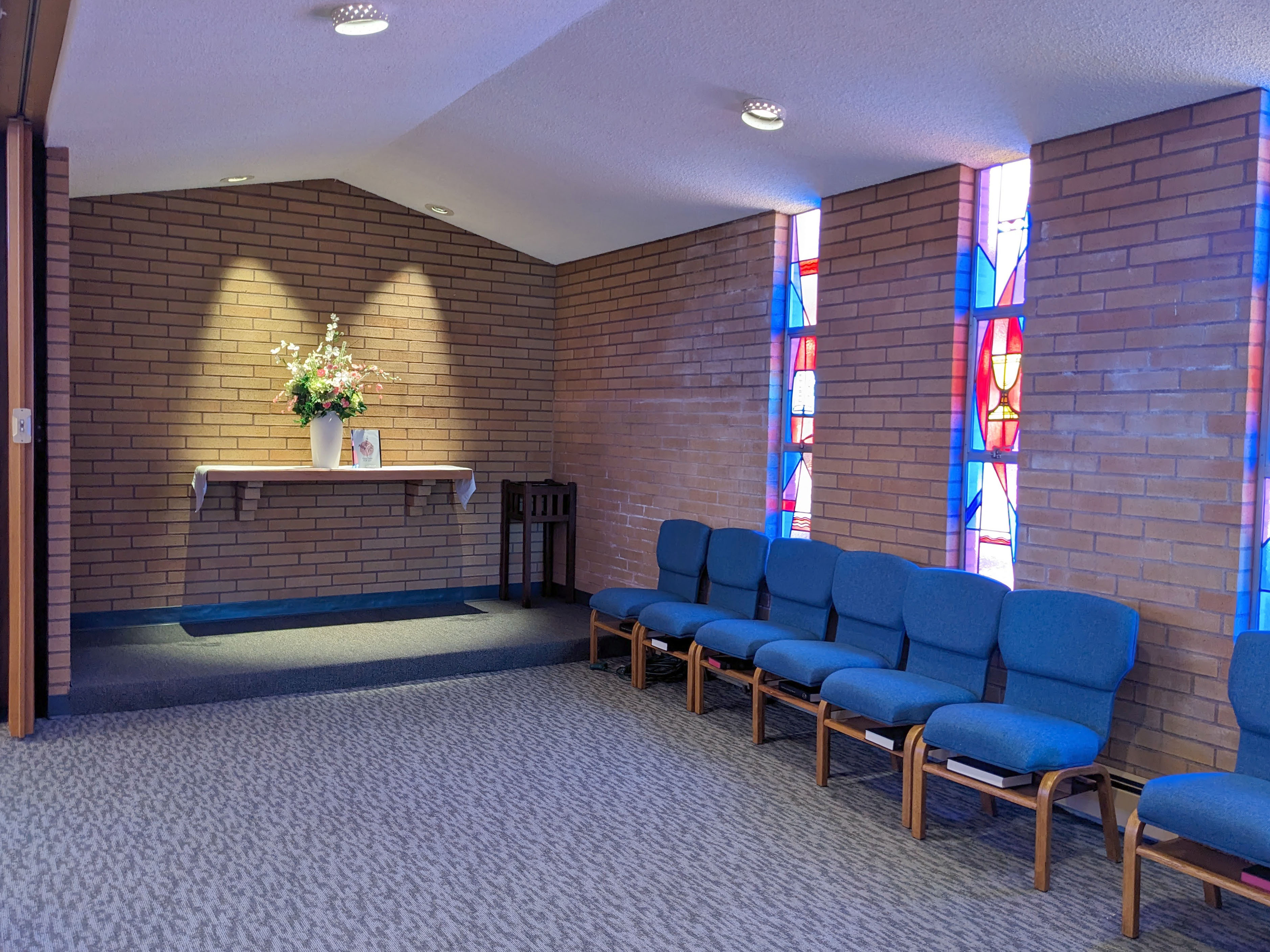 Chapel space with chairs